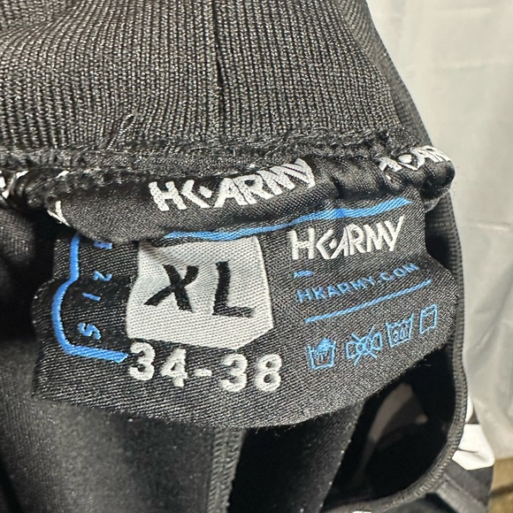 HK Army Black Joggers with White Accents Paintball Pants - Picture 6 of 6